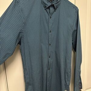 Michael Kors Navy Diamond Print Shirt